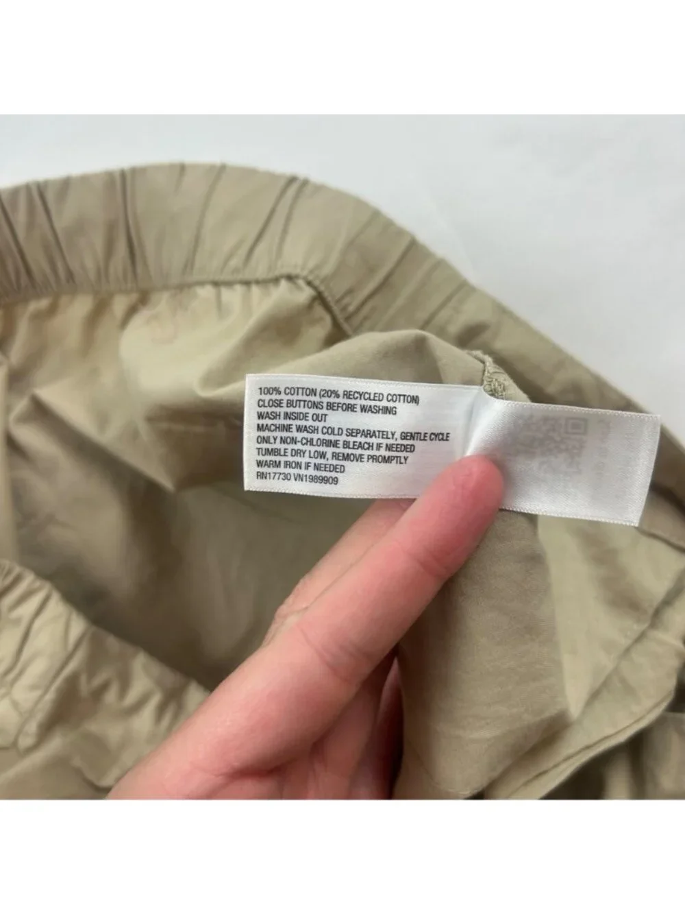 Universal Thread Khaki Poplin Canvas Wide Leg Cargo Pant M